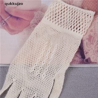 qukkujzo 1 par de guantes de malla de red para mujer de verano protección uv de encaje guantes de boda mx (6)