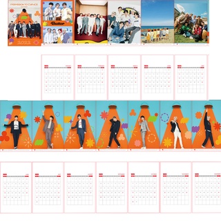 Kpop BTS Bangtan Boys Blackpink Twice TXT NCT Enhypen Diecisiete Pequeño Calendario De Escritorio 2022 Mesa Bonito Regalo (8)
