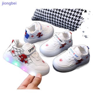 2021 otoño nuevos niños s ligero zapatillas de deporte para niños y niñas de dibujos animados zapatos blancos coreanos casual colorido luz zapatos