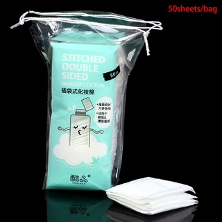 【pl】 50sheets Disposable Double-sided Cotton Makeup Remover Pad Makeup Remover Paper .
