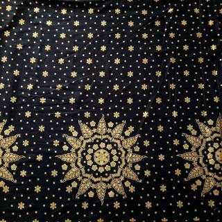 Ht Prada Sun oro tela de algodón liso Adem Pekalongan Batik tela al por mayor rey Batik tela (2)