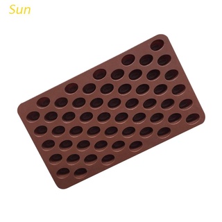 Sun molde de silicona de alta calidad para granos de café, Chocolate, caramelos, dulces, hecho a mano, decoración de tartas