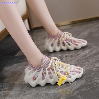 Shoes Women s Summer Breathable Casual Tide Shoes Flying Woven Mesh Sports Shoes Volcano Octopus Coconut 450 Socks Shoes