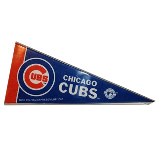 Chicago Cubs Cachorros Beisbol Mini Banderín Con Display Belitan Acrílico