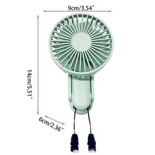 bang mini ventilador plegable portátil operado por pilas usb recargable ventilador plegable silencioso (2)