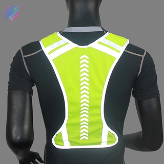 Chaleco reflectante de seguridad para correr trotar Cycling motor moto Night (5)