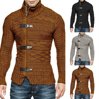 Mens Sweaters Turtleneck Appointments Autumn Winter Winter Coats Daily(Spot~)