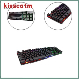 Hot Tech Gadget Gamer teclado 104 teclas teclado de juego con luz LED para escritorio
