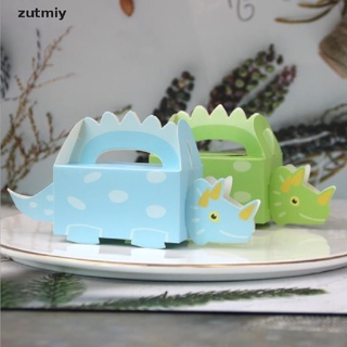 [zutmiy3] 10pcs dinosaurio fiesta azul verde cookie box baby shower candy box mx4883