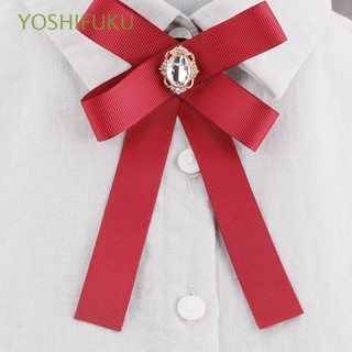 YOSHIFUKU Women Clothing Accessories Wedding Fabric Brooches Party Diy Bow Tie Pins Large Ribbon/Multicolor