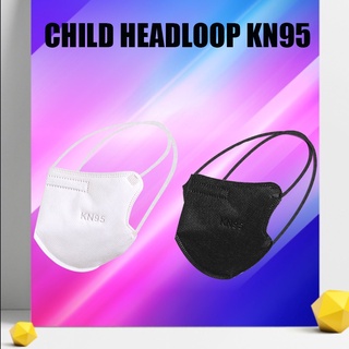 50pcs Niño Headloop KN95 Máscara Facial Para Niños 5plyMASK Y Niñas Máscaras Desechables 3D