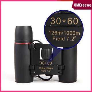 [XMEFECNQ] 30x60 telescopio binoculares compacto plegable para adultos nios avistamiento de aves con luz baja para viajar, hacer