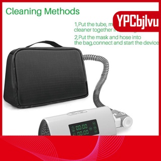 Mini Cleaner Ozone Disinfector, Portable for CPAP Machine Air Tubes Nasal Mask Hose Pipe, Ozone Disinfection with Bag,