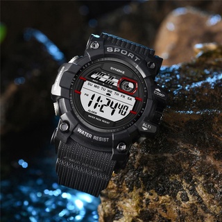 SYNOKE Multi-Function 30M Waterproof Watch LED Digital Double Action Watch(fyrty34546.mx)