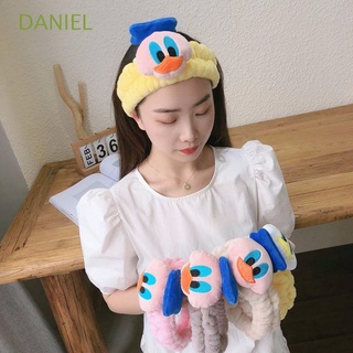 daniel lindo lavado cara coral polar pelo aro donald banda de pelo accesorios elástico anime personaje pato muñeca suave protección turbante headwear