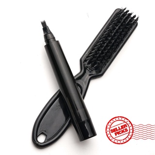 New Four-Prong Waterproof Beard Pen Beard Pen Beard Brush Portable Kit Beard Shredded Brush W7F8