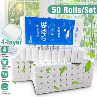 4 Layers Soft Primary Wood Pulp Household Toilet Paper Bathroom Kitchen Toilet