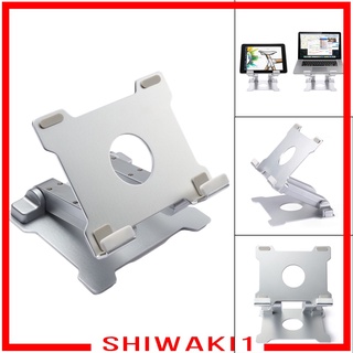 [SHIWAKI1] Soporte plegable para Tablet, aleación de aluminio, soporte Universal de plata, soporte para Tablet, para iPad plegable y portátil ajustable