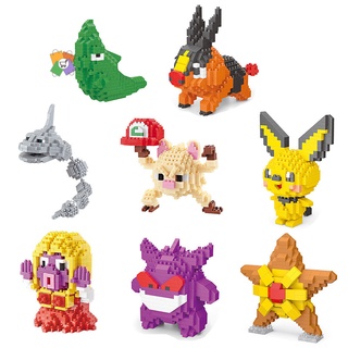 Pokémon Ladrillo Juguetes Modelo De Dibujos Animados Coleccionables Lego Compatible Con Bloques De Construcción De La Colección Para Los Fans Del Juego Ventilador De Anime Japonés