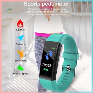 prometion pulsera inteligente impermeable reloj pulsera 115 plus monitoreo monitor de frecuencia cardíaca inteligente fitness tracker banda