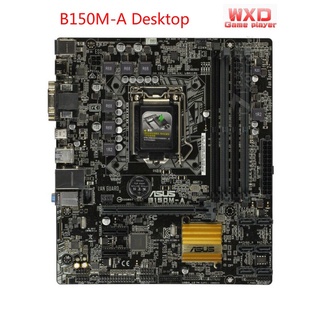 Usado LGA 1151 Asus B150M-A Placa Base i7/i5/i3 DDR4 DDR4 2133MHz VGA DVI PCI-E 3.0 Intel B150 Gaming-Mê 1151 (1)