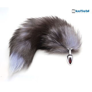 virginia Adult Sexy Faux Fox Tail Stainless Steel Anal Plug Butt Couple Flirting Sex Toys