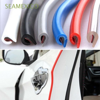 SEAMEXICO Sticker Scratch Protector 5M/10M Moulding Strip Car Door Edge Rubber Bumper Anti Collision Sealing White/Red/Blue/Black/Grey/Transparent Anti-rub/Multicolor