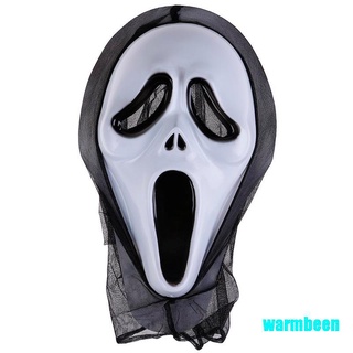 Warmbeen scary Scream fantasma máscara cara Fancy Bloody vestido de terror Halloween fiesta disfraz (1)