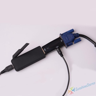 (momodining) adaptador convertidor hdmi compatible hembra a vga hembra 1080p con cable de audio para pc