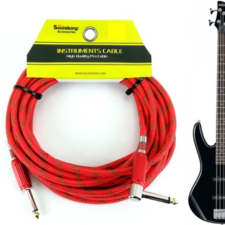 Cable Para Guitarra Plug A Plug L 6.3mm 3 Metros Soundking Mc