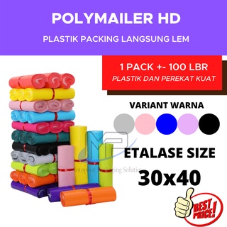 Hd polymailer embalaje de plástico uk 30x40 contenido 100 lbr