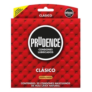 Condones Prudence Clasico Preservativos Caja Con 20