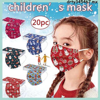 Children's Christmas Mask Disposable High Quality Mask Industrial Earhook 20PC(gfjes5346dxf.mx )
