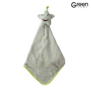 (Greenhome) cocina baño estrella toalla de mano suave niños niño toalla colgante lindo de dibujos animados toalla (7)