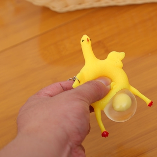 Pop It Fidget juguetes divertidos Spoof Tricky Gadgets juguete huevo de pollo ponedoras gallinas llenas bola de estrés llavero llavero alivio Fidget juguetes (7)