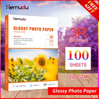 3R papel fotográfico brillante 200gsm papel de inyección de tinta de alta calidad