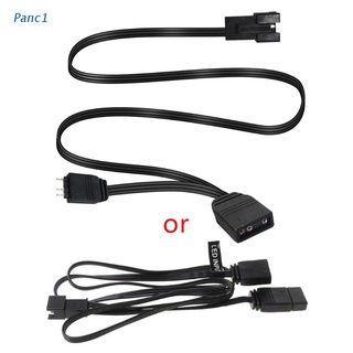 Panc1 ARGB 5V 3 Pin Extension Cable AURA MSI Motherboard Splitter Adapter for 5V Halos Light Strip