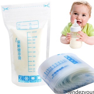 30pcs leche materna bolsa de almacenamiento de bebé leche materna alimentos congelados bolsas de almacenamiento seguro de alimentación sello bolsa de rendezvous