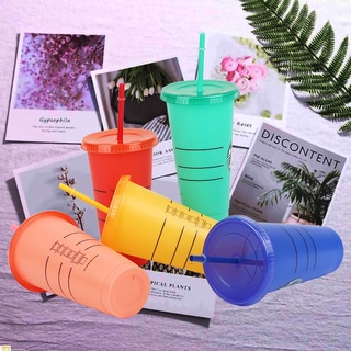 go reutilizable starbucks cambio de color tazas frías vaso de plástico con tapa reutilizable taza de plástico 24 oz verano colección final (5)
