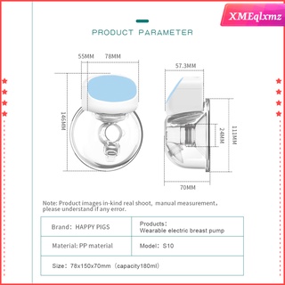 [xmeqlxmz] extractor de leche manos libres bombas de leche portátil portátil portátil confort lactancia materna recargable