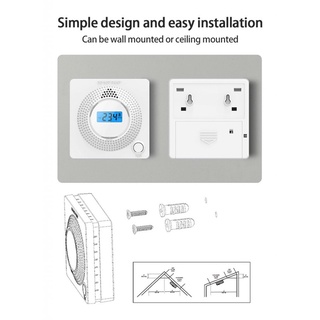 [listo] wifi monóxido de carbono detector hogar alarma de gas tuya smart app batería alimentado co detección de alarma ruisat (7)