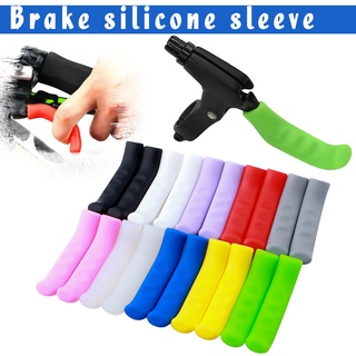 1 Pair Silicone Bicycle Lever Grips Protectors Anti-Skid Bike Brake Lever Handle Sleeve MTB Bike Cycling Silicone Brake Cover