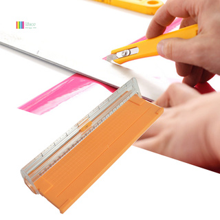 [nuevo] 857A5 cortador de papel deslizante portátil Mini Trimmer con regla plegable para manualidades (2)