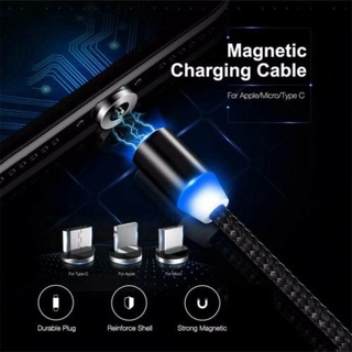3 en 1 cable de cargador de enchufe ios micro magnético tipo-c para iphone android cabezal de carga rápida para teléfono android (4)