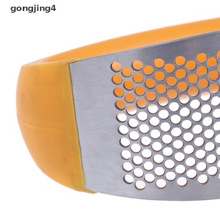[gongjing4] trituradora de ajo manual de acero inoxidable exprimidor masher picadora herramienta de cocina mx12