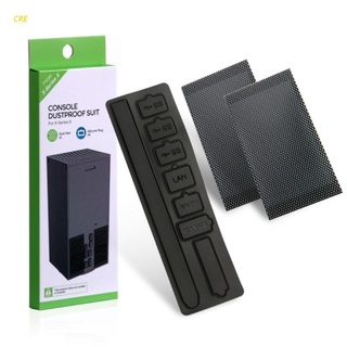 CRE - juego de mallas de filtro a prueba de polvo, enchufes USB LAN Power Interface Jack, cubierta antipolvo para X box Series X Console (1)