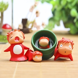 TAYLOR DIY paisajismo figura modelo Sosuke muñeca juguete Ponyo en el acantilado figuras de acción Mini para niños regalo decoración del hogar colección jardinería decoración accesorios clásicos miniaturas (4)