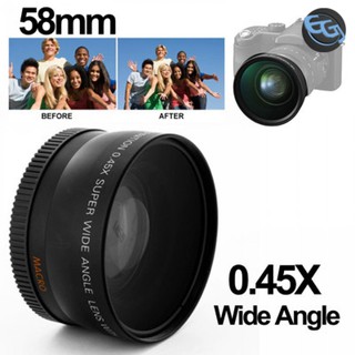 Egj - lente de gran angular con Macro 58 mm para Canon - S-DAL-0001 (negro)