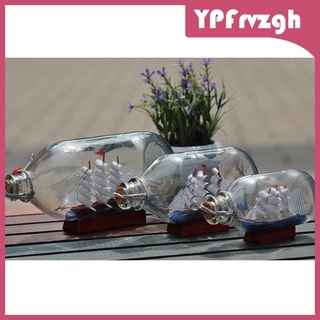 Glass Cork Wishing Bottles with Sailing Boat