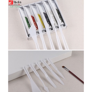 5plástico paleta de cuchillo de pintura al óleo cuchillo conjunto de pintura acrílica gouache pick cuchillo rascador de arte de calidad cuchillo (7)